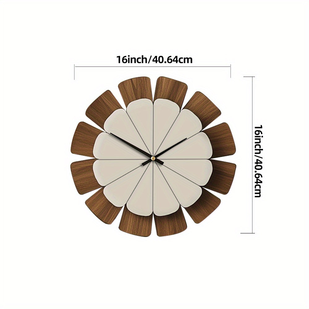 Dulcie Petal Wooden Wall Clock – 40.6 cm