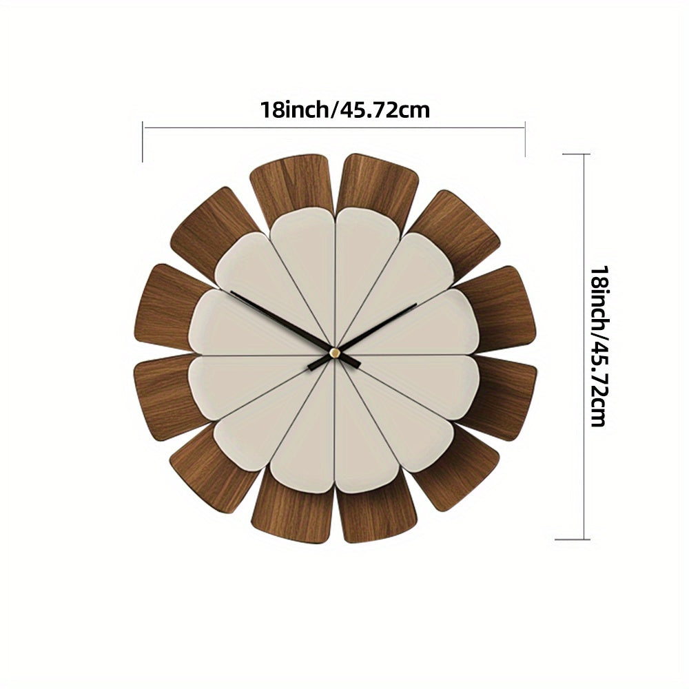 Dulcie Petal Wooden Wall Clock – 45.7 cm