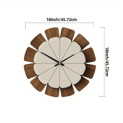 Dulcie Petal Wooden Wall Clock – 45.7 cm