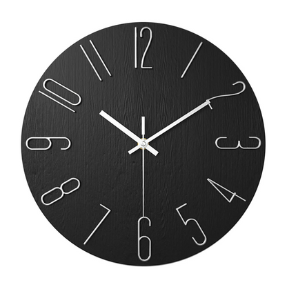 Damaris Modern Wall Clock – Black