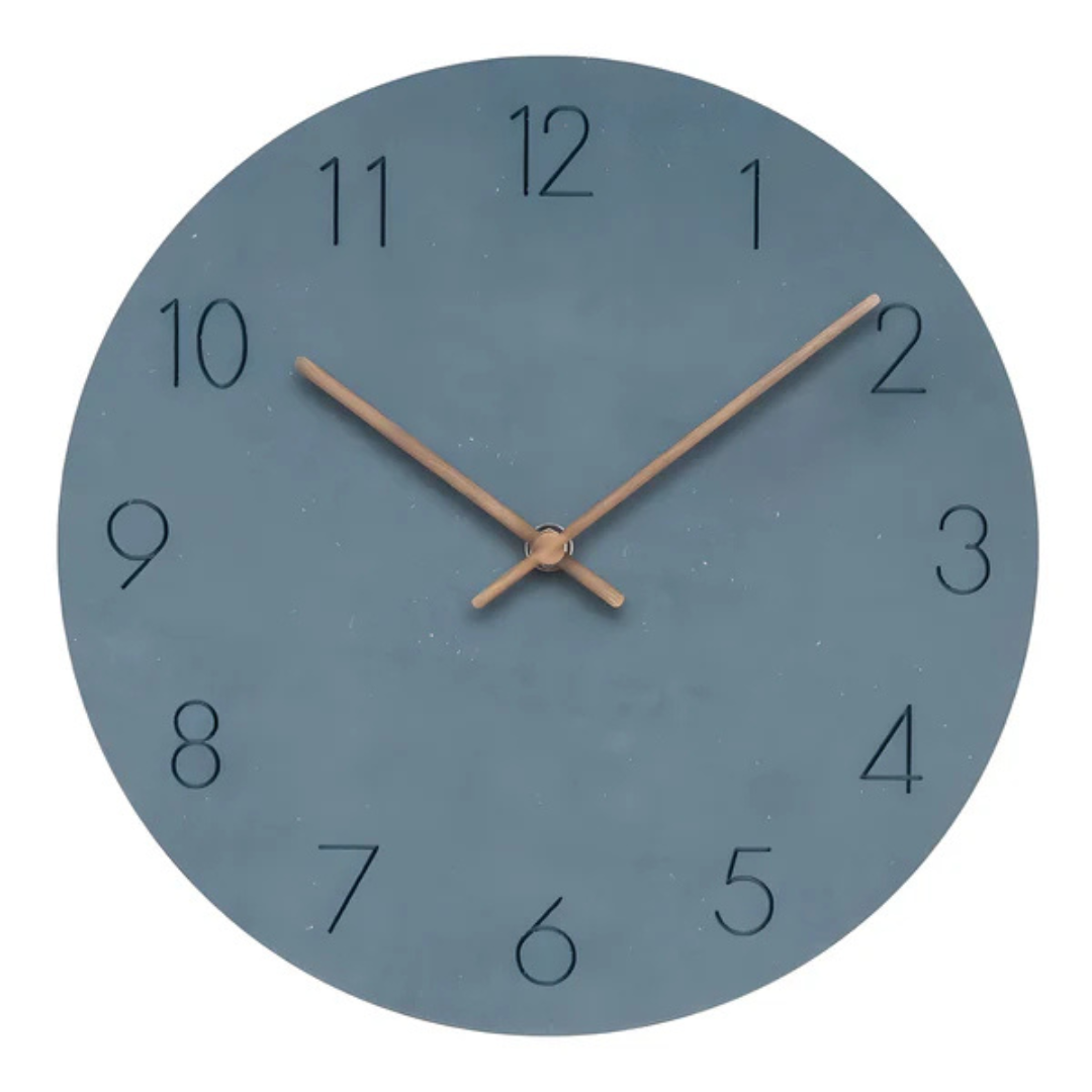 Rosanna Minimalist Wall Clock – Blue