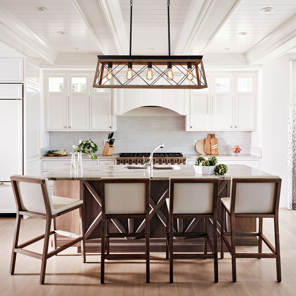 Lysander linear chandelier – over a dining table