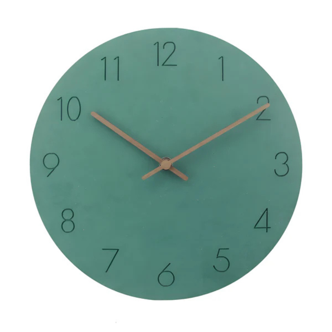 Rosanna Minimalist Wall Clock – Green