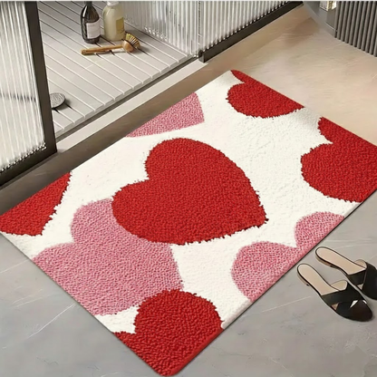 Kerensa Heart Pattern Door Mat – Design 5