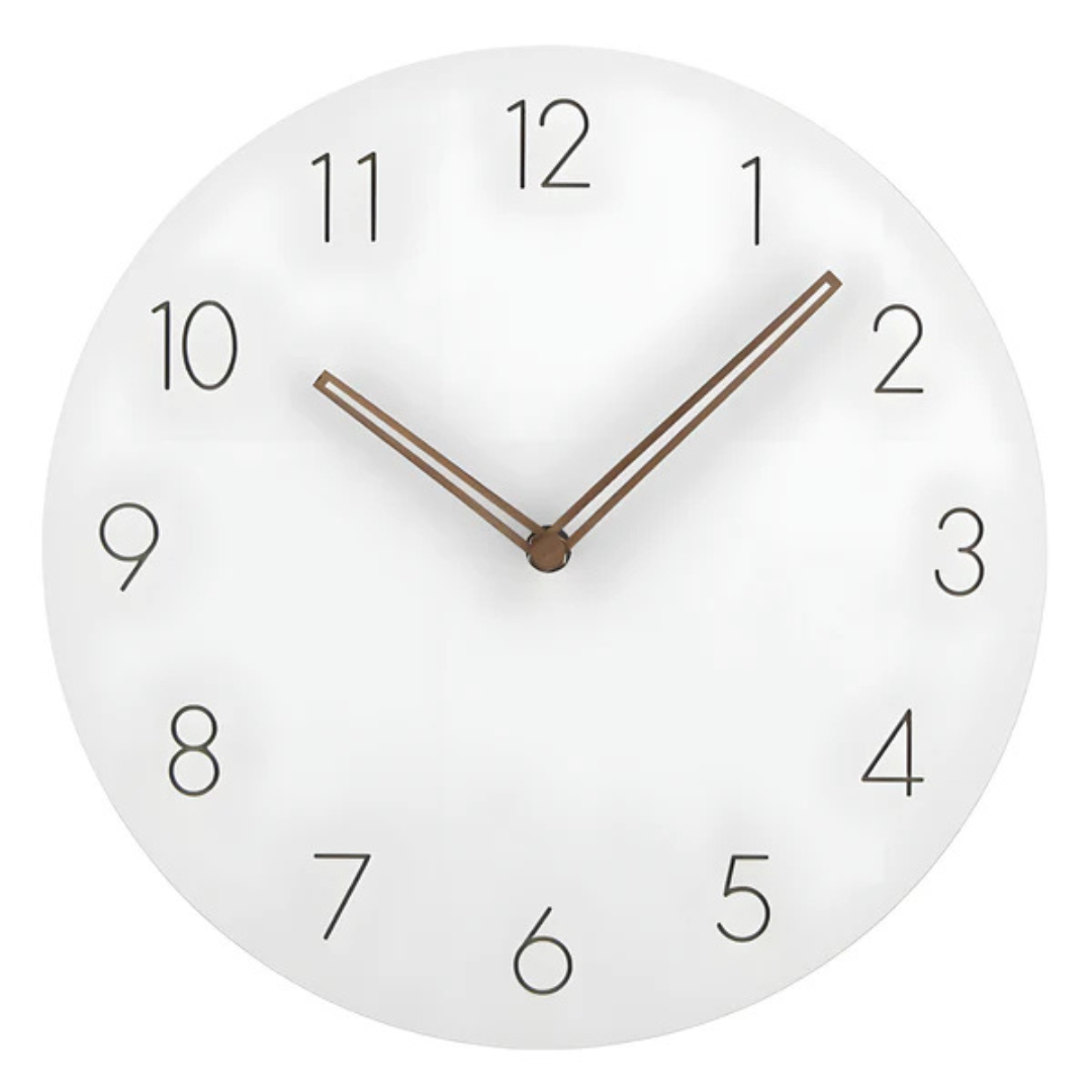 Rosanna Minimalist Wall Clock – White