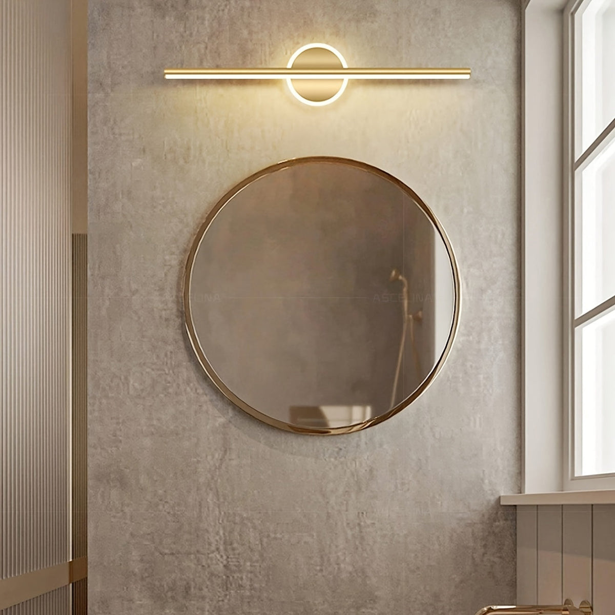 Cressida Linear LED Wall Light – Gold