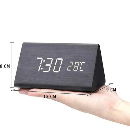 Jocasta LED Alarm Clock – Black