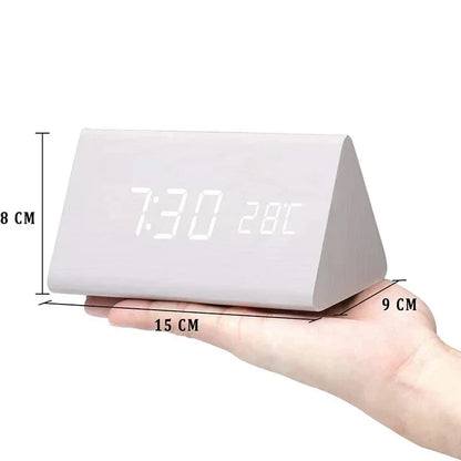 Jocasta LED Alarm Clock – White