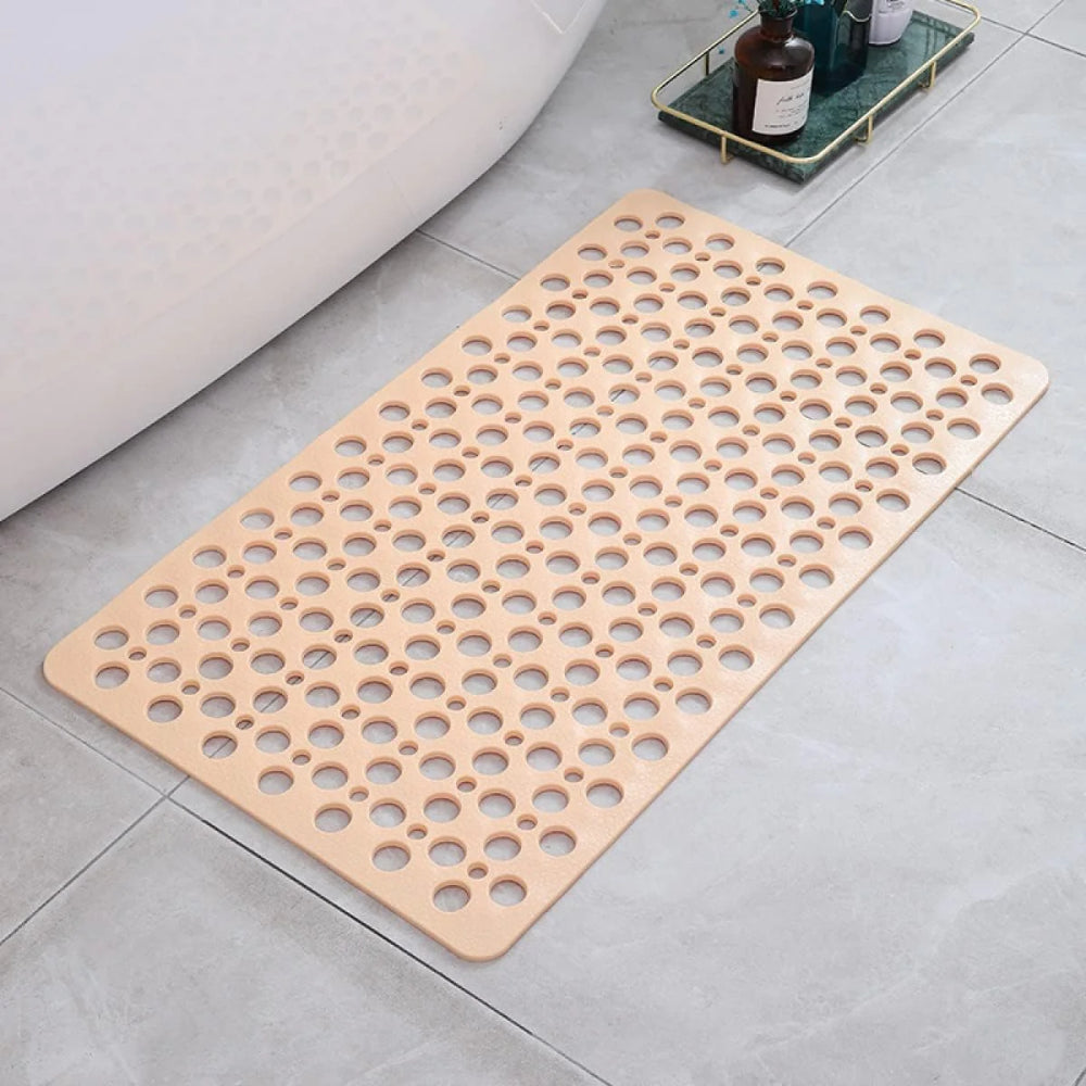 Romy PVC Shower Mat – Beige, Small