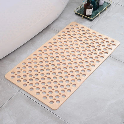 Romy PVC Shower Mat – Beige, Small