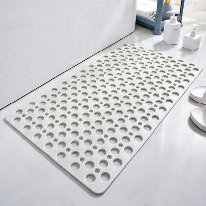 Romy PVC Shower Mat – White, Small