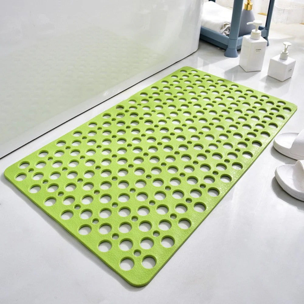 Romy PVC Shower Mat – Green, Small