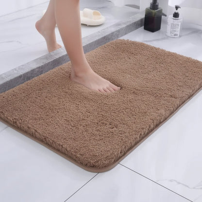 Mabelle Plush Bath Mat – Camel