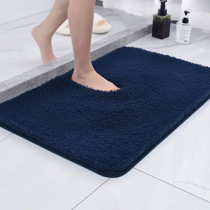 Mabelle Plush Bath Mat – Blue