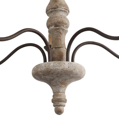 Close-up of the Amalia turned wooden base