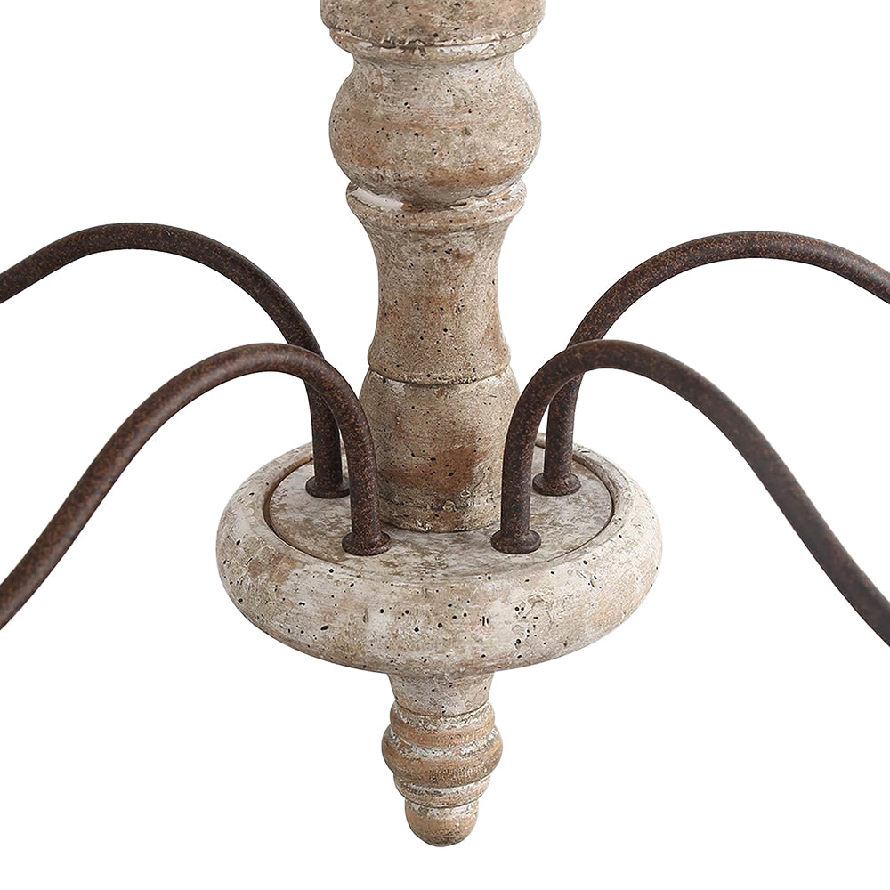 Close-up of the Amalia column centre and scroll arms