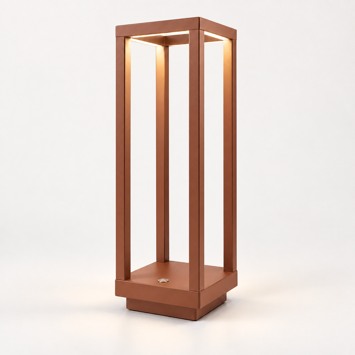 Bram Portable LED Table Lamp – Rust Brown