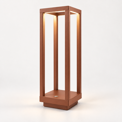 Bram Portable LED Table Lamp – Rust Brown