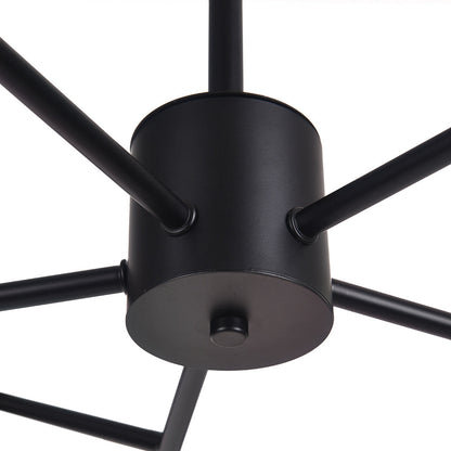 Paloma bubble chandelier – black hub close-up