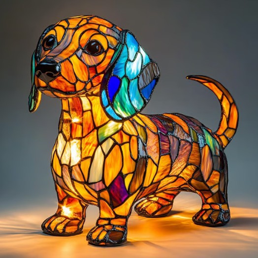 Wilfred Dog Figurine Table Lamp – Dachshund