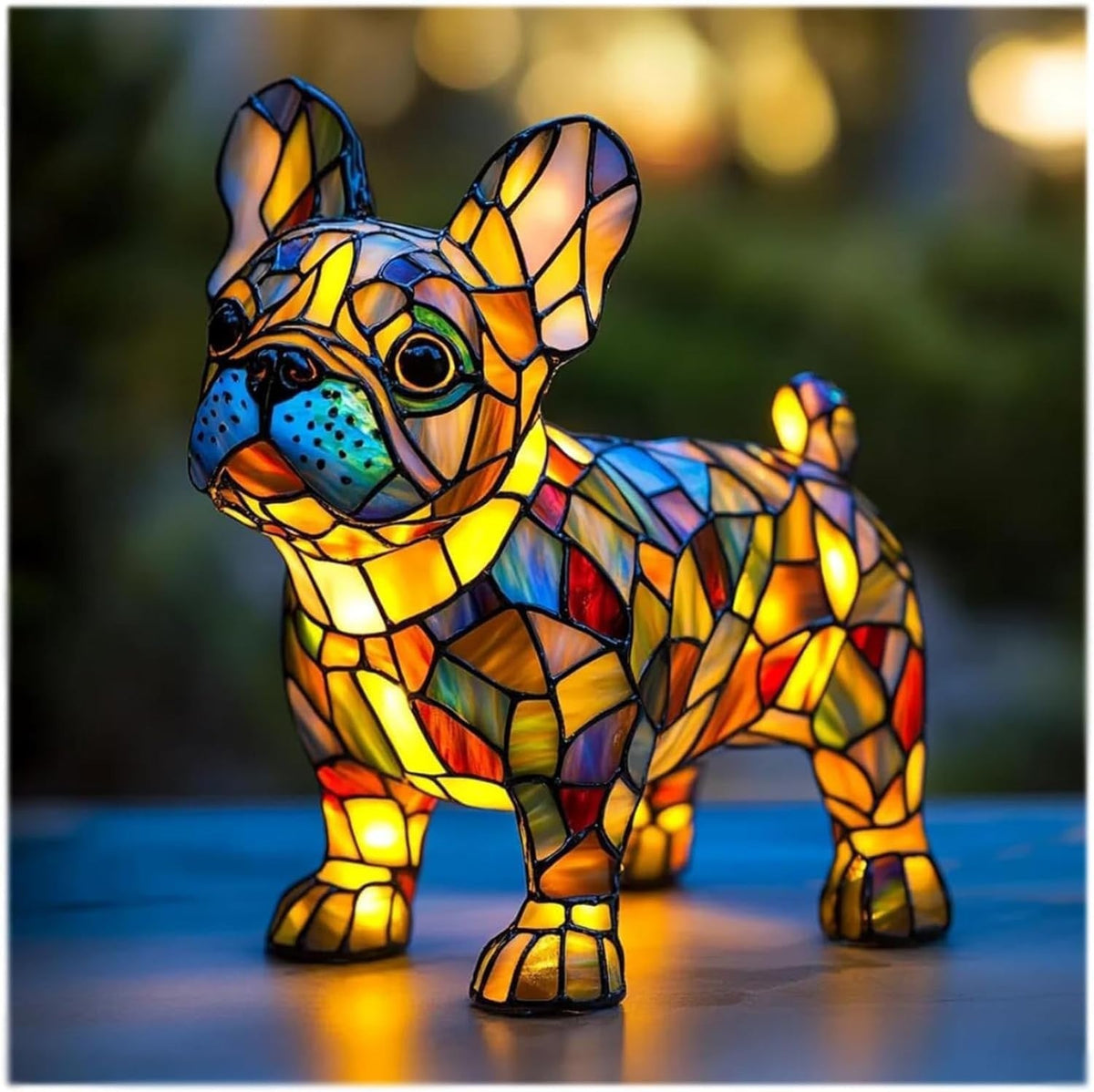 Wilfred Dog Figurine Table Lamp – Bulldog