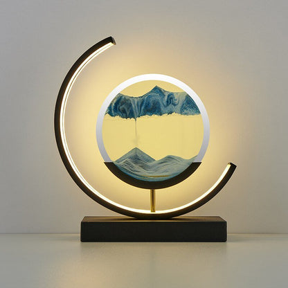 Mirren Sand Art LED Table Lamp – Blue, Black