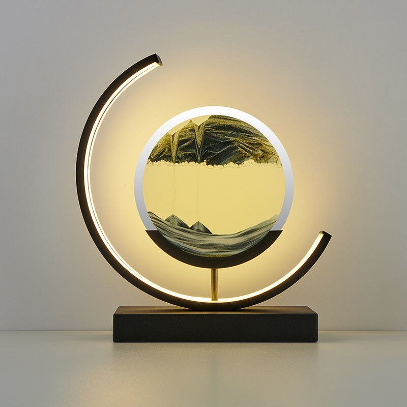 Mirren Sand Art LED Table Lamp – Black