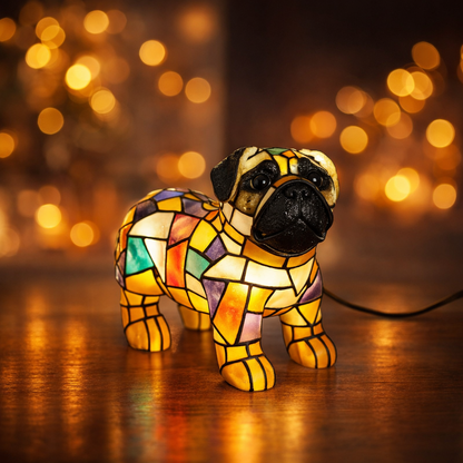 Wilfred Dog Figurine Table Lamp – Pug