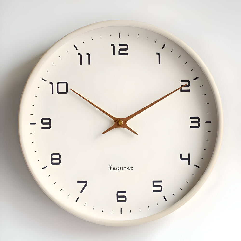 Melisande Round Wall Clock – Cream