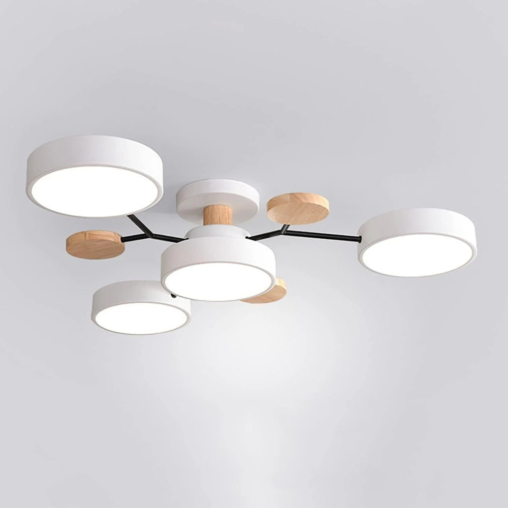 Fenwick Semi-Flush Ceiling Light – White, 4 Lights