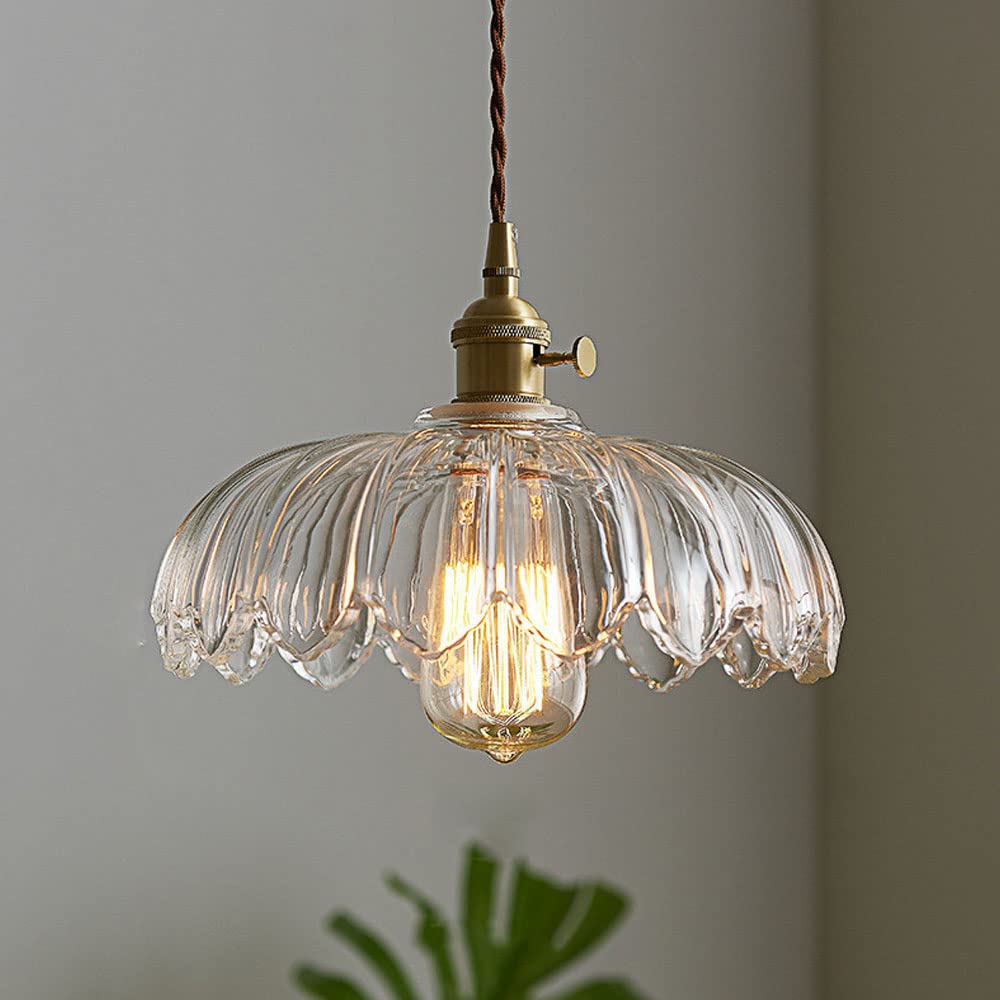 Rosalba Flower Glass Pendant Light – Clear