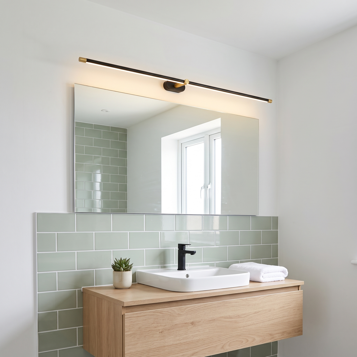 Valentina LED Wall Light - en-suite vanity