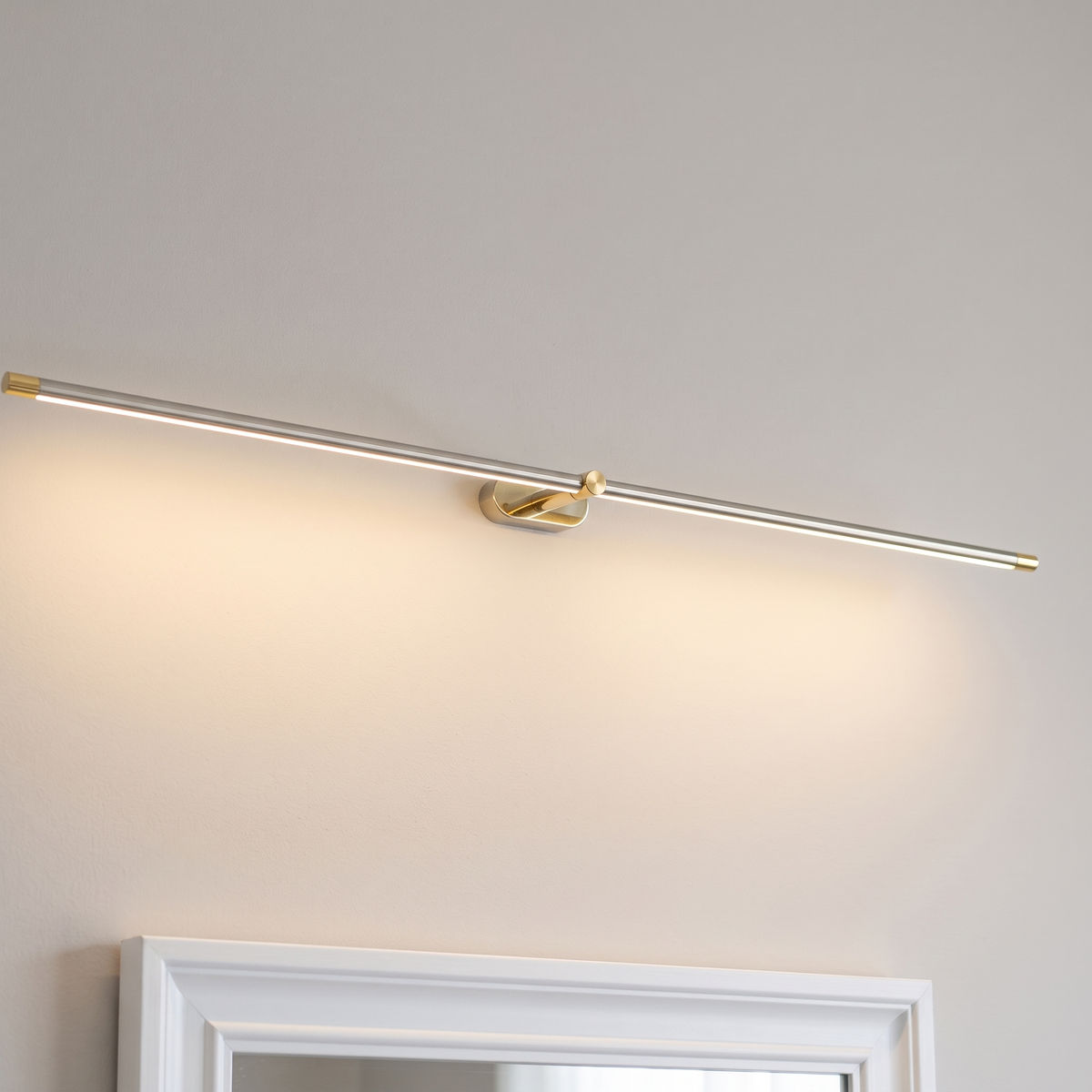 Valentina LED Wall Light - Brushed Nickel + Gold
