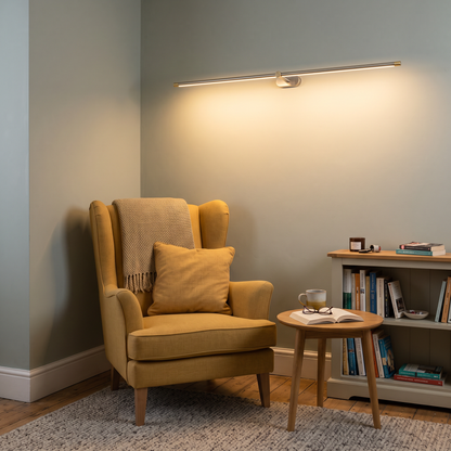 Valentina LED Wall Light - tilted angle, reading corner