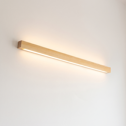 Alessio 80 cm natural wood, up and down light