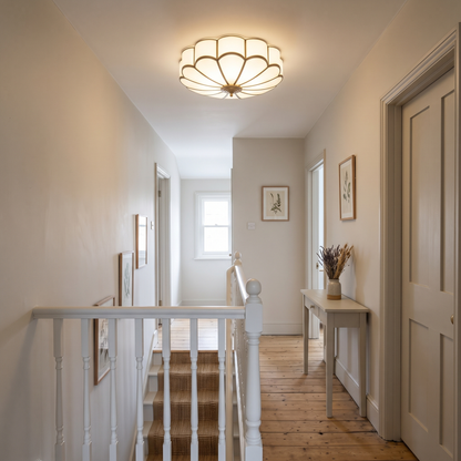 Rosalind flush ceiling light on a Victorian landing
