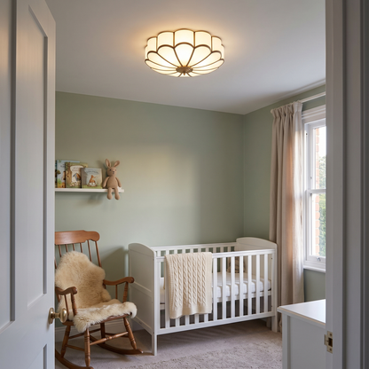 Rosalind flush ceiling light in a nursery