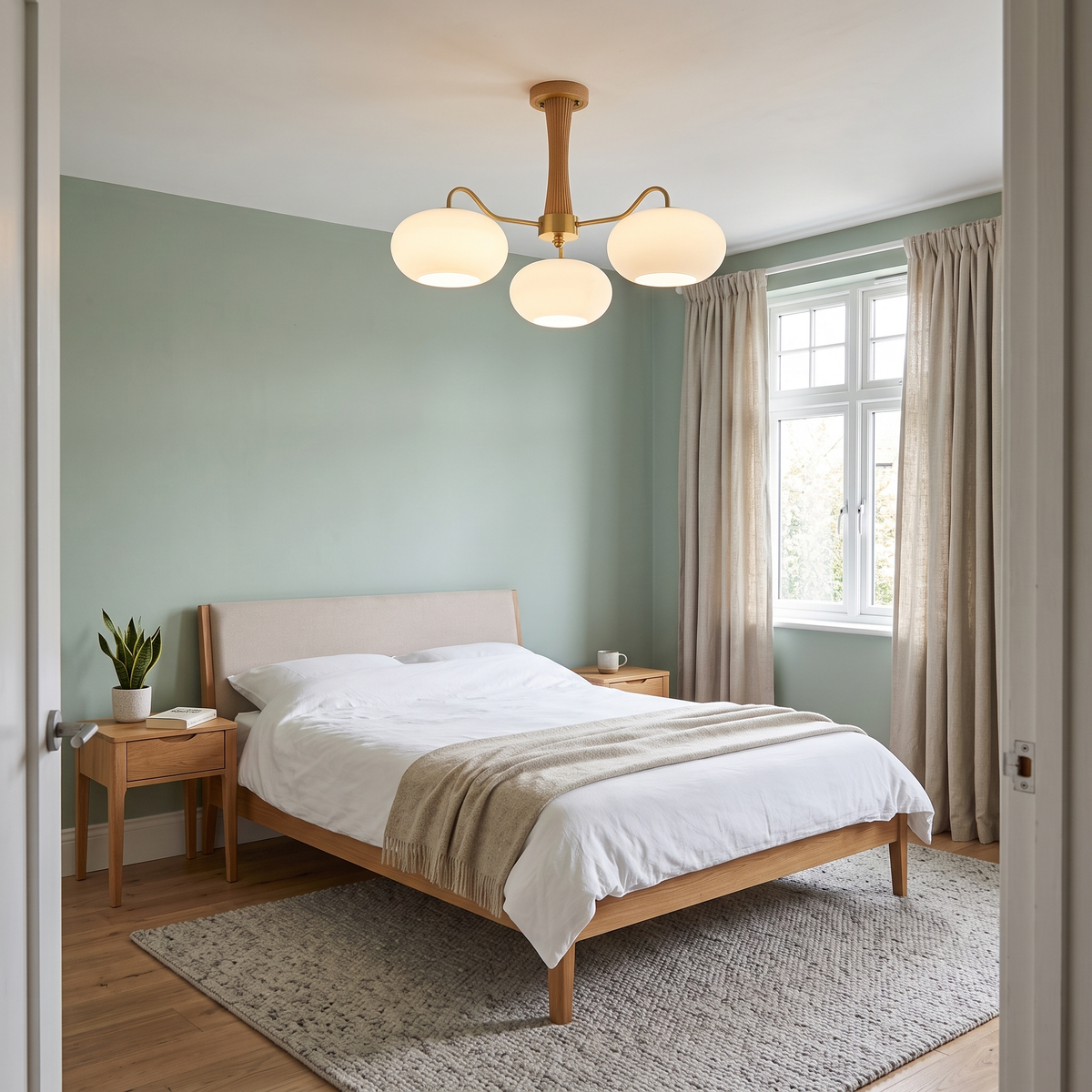 Cassius chandelier in a bedroom