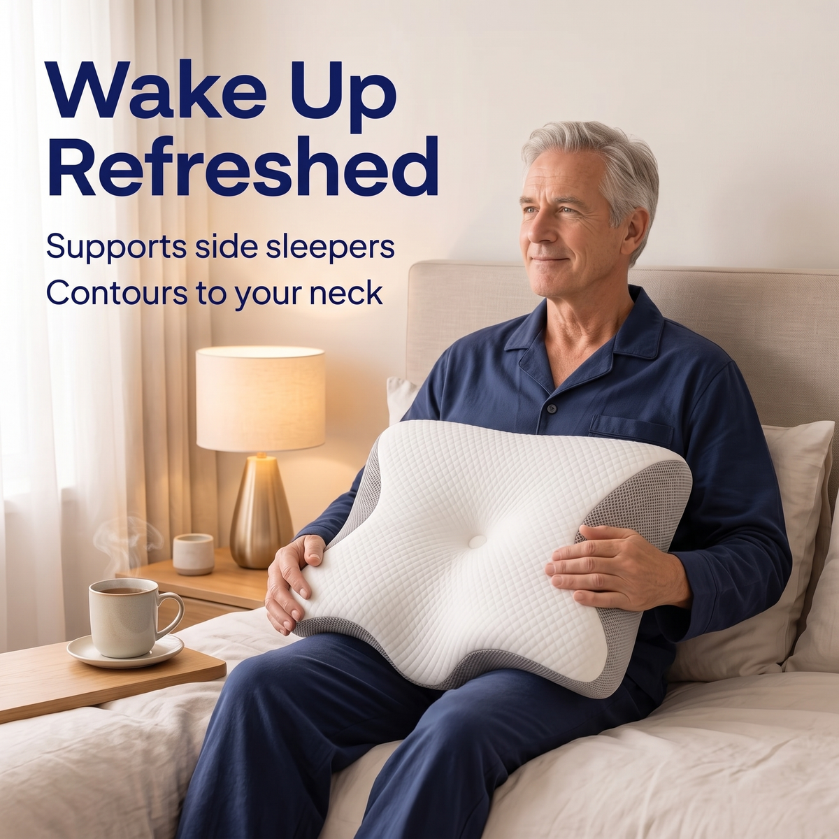 Talulla Contour Foam Pillow for Bedrooms with Cool Cover