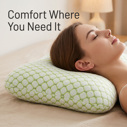 Marlowe Cotton Donut Pillow for Side Sleepers with Ear Hole