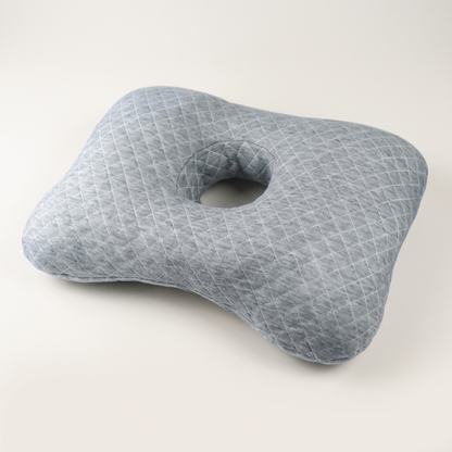 Marlowe Cotton Donut Pillow for Side Sleepers with Ear Hole