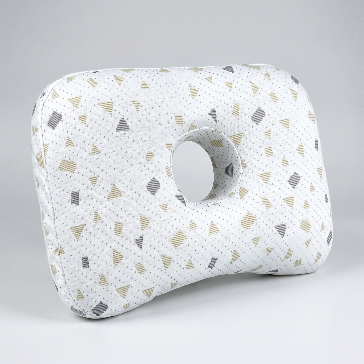 Marlowe Cotton Donut Pillow for Side Sleepers with Ear Hole