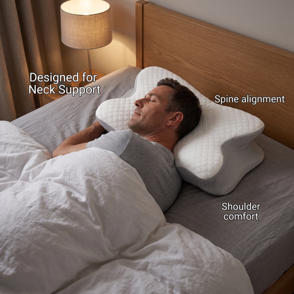 Wren Cooling Memory Foam Pillow for Bedrooms with High Loft