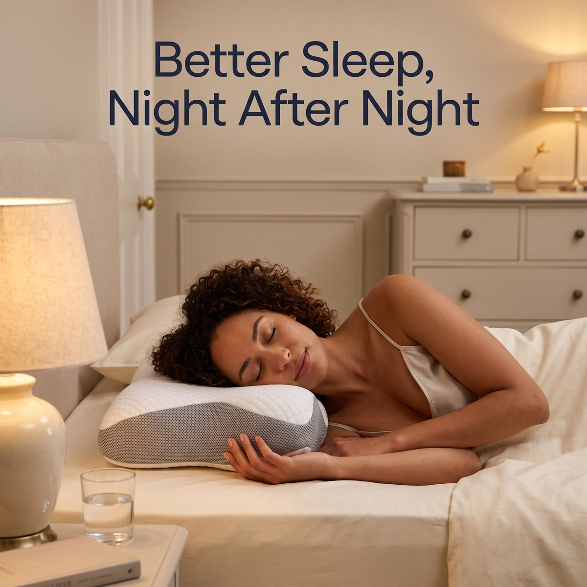 Talulla Contour Foam Pillow for Bedrooms with Cool Cover