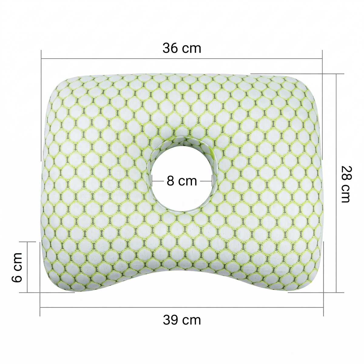 Marlowe Cotton Donut Pillow for Side Sleepers with Ear Hole