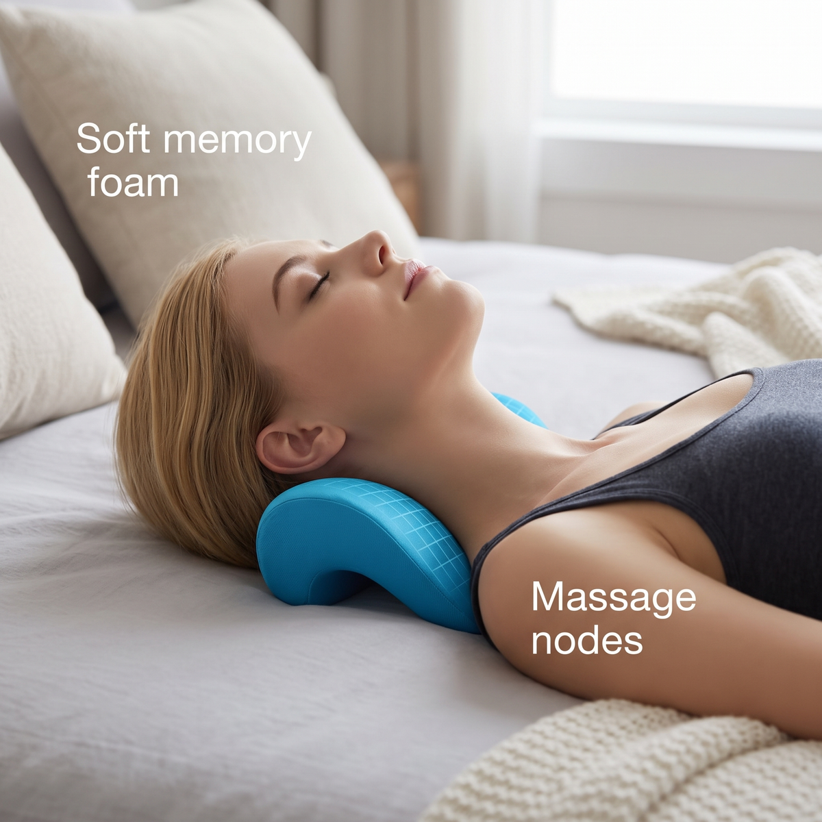Winifred C-Shaped Support Pillow for Sofas with Memory Foam