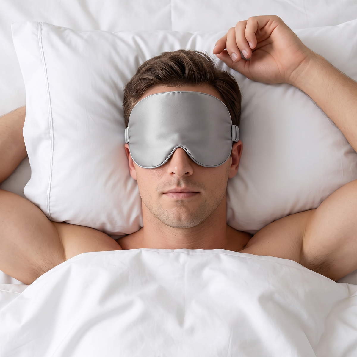 Ottoline Satin Sleep Mask for Travel with Adjustable Strap