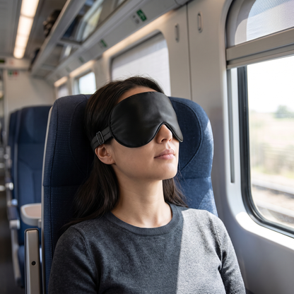 Ottoline Satin Sleep Mask for Travel with Adjustable Strap