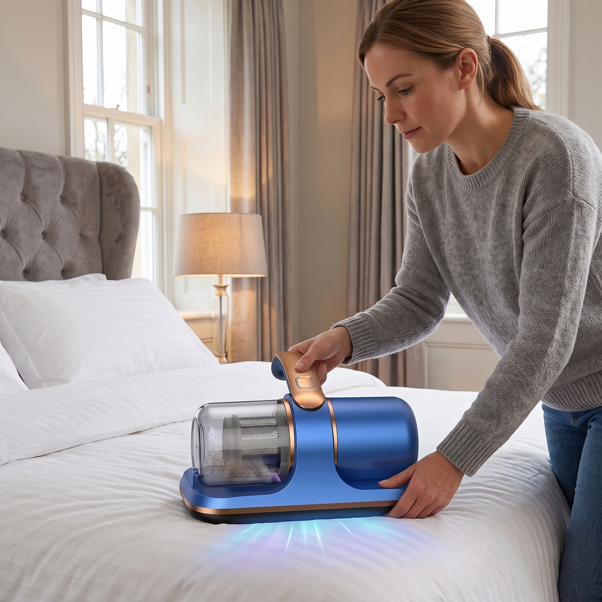 Maeve Handheld Mattress Vacuum for Beds with UV Lamp