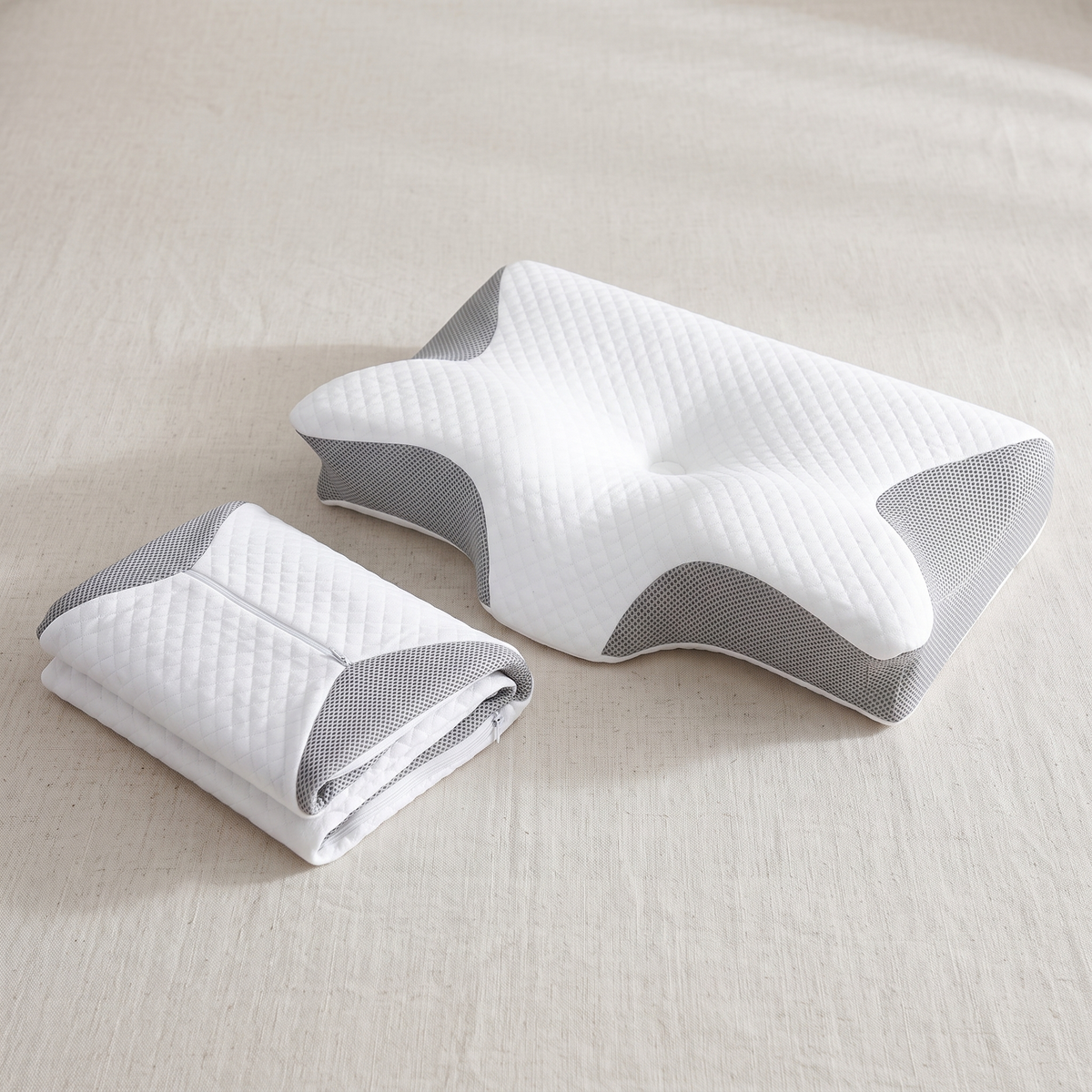 Saoirse Cool Pillowcase for Contour Pillows with Snug Fit